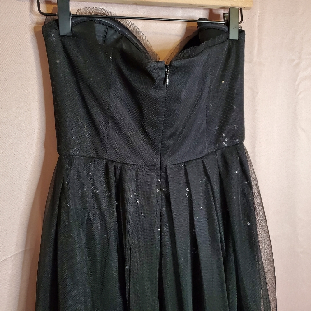 BCBG Max Azria High-Low Sequin and Tulle Dress - Picture 7 of 9